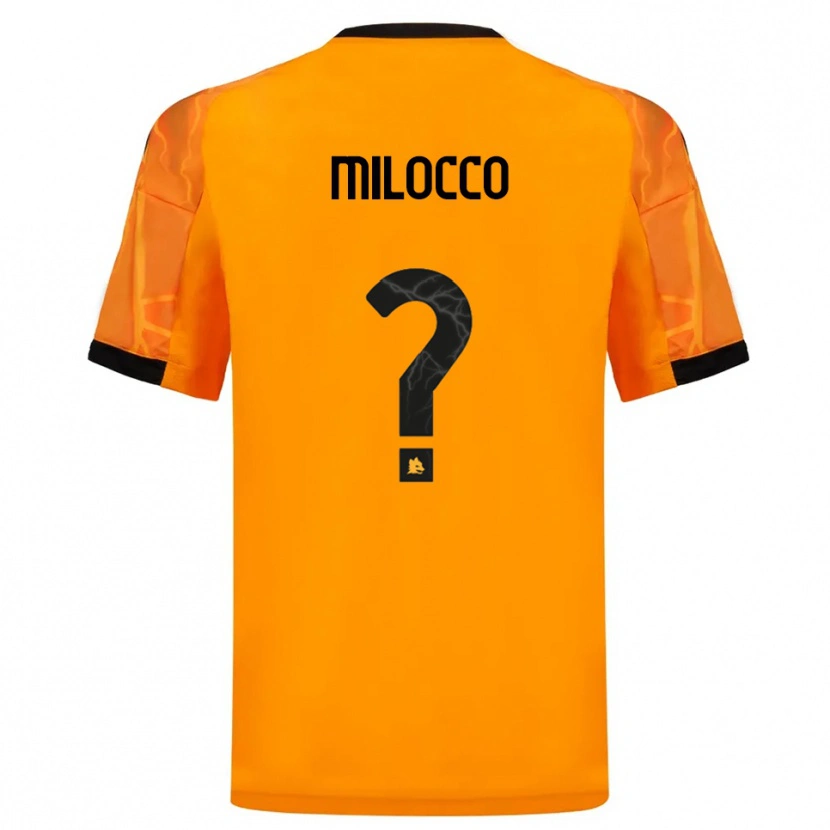 Danxen Kinderen Matias Milocco #0 Oranje Zwart Uitshirt Uittenue 2025/26 T-Shirt