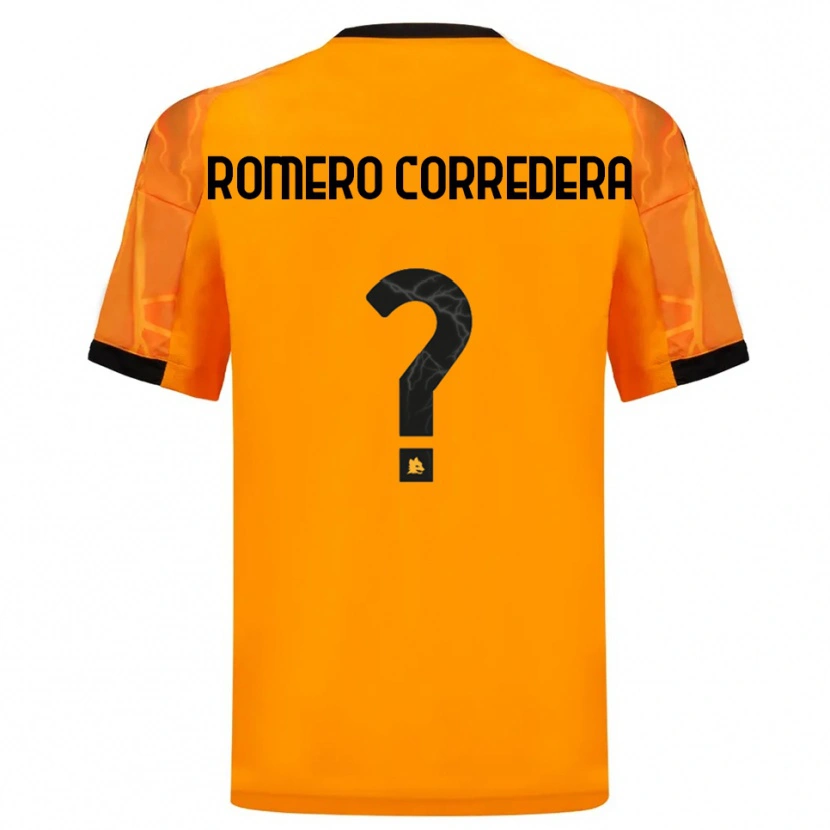 Danxen Kinderen Miguel Romero Corredera #0 Oranje Zwart Uitshirt Uittenue 2025/26 T-Shirt