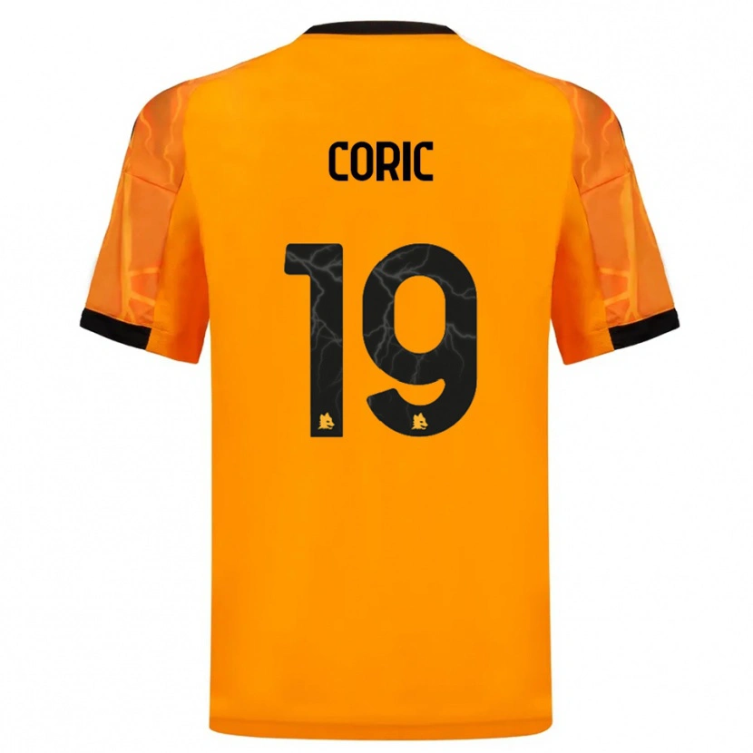 Danxen Kinderen Ante Coric #19 Oranje Zwart Uitshirt Uittenue 2025/26 T-Shirt