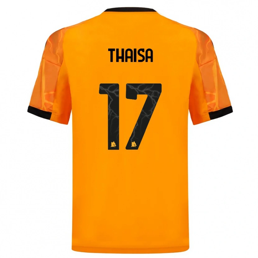 Danxen Kinderen Thaisa #17 Oranje Zwart Uitshirt Uittenue 2025/26 T-Shirt