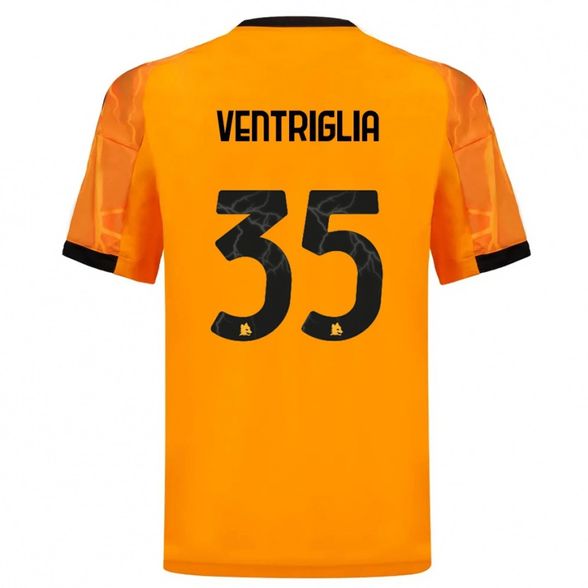 Danxen Kinderen Rosanna Ventriglia #35 Oranje Zwart Uitshirt Uittenue 2025/26 T-Shirt