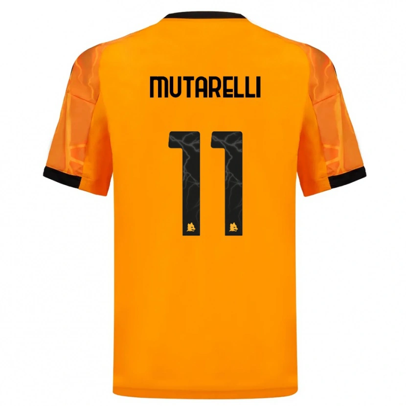 Danxen Kinderen Matteo Mutarelli #11 Oranje Zwart Uitshirt Uittenue 2025/26 T-Shirt