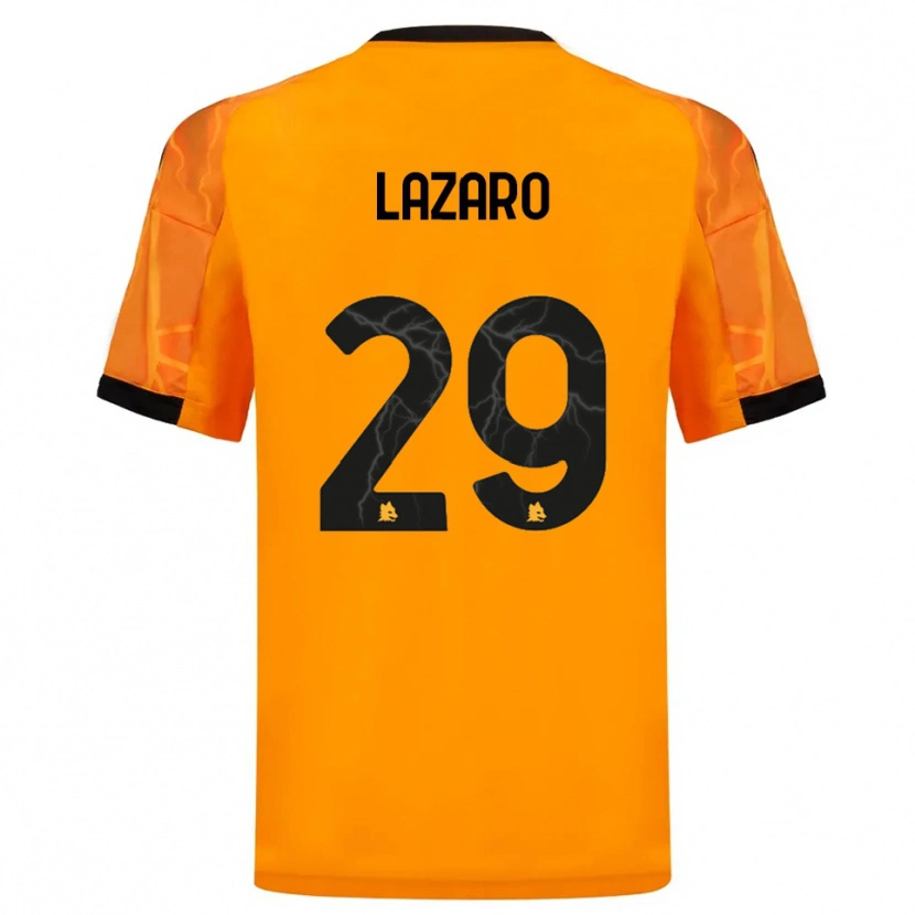 Danxen Kinderen Paloma Lazaro #29 Oranje Zwart Uitshirt Uittenue 2025/26 T-Shirt