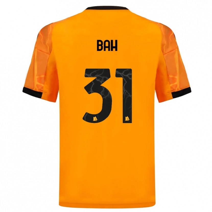 Danxen Kinderen Muhammed Bah #31 Oranje Zwart Uitshirt Uittenue 2025/26 T-Shirt