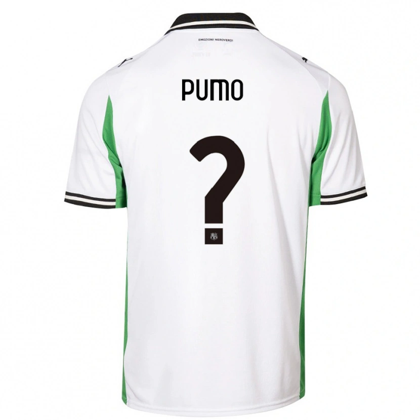Danxen Kinderen Samuele Pumo #0 Wit Groen Zwart Uitshirt Uittenue 2025/26 T-Shirt