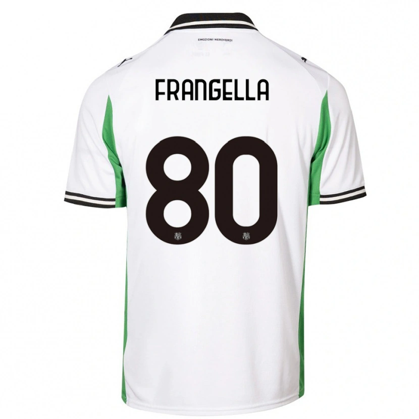 Danxen Kinderen Christian Frangella #80 Wit Groen Zwart Uitshirt Uittenue 2025/26 T-Shirt