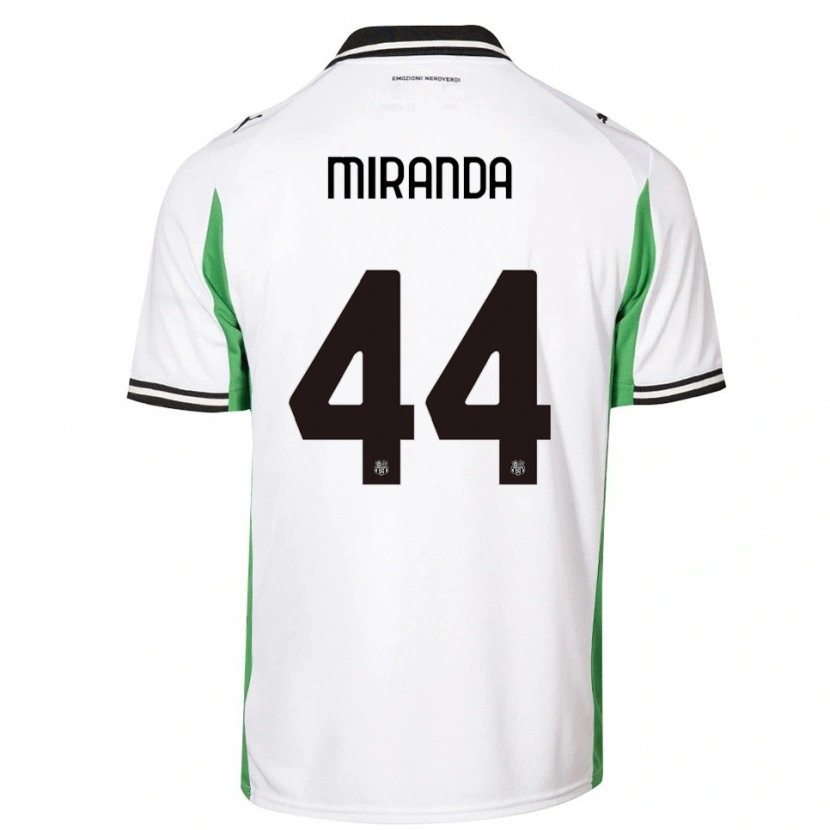 Danxen Kinderen Kevin Miranda #44 Wit Groen Zwart Uitshirt Uittenue 2025/26 T-Shirt