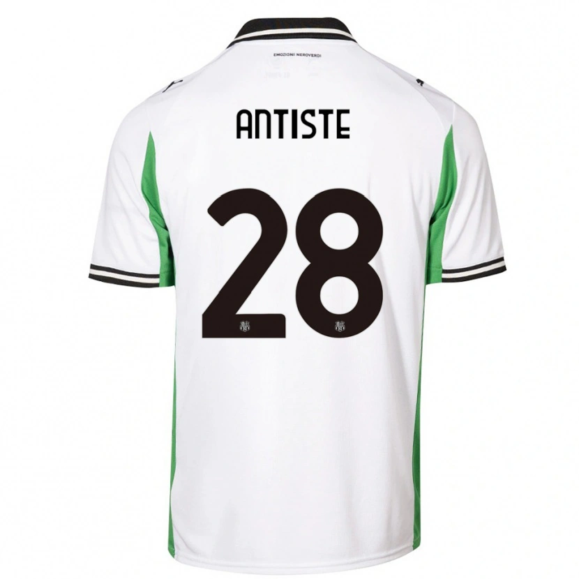 Danxen Kinderen Janis Antiste #28 Wit Groen Zwart Uitshirt Uittenue 2025/26 T-Shirt