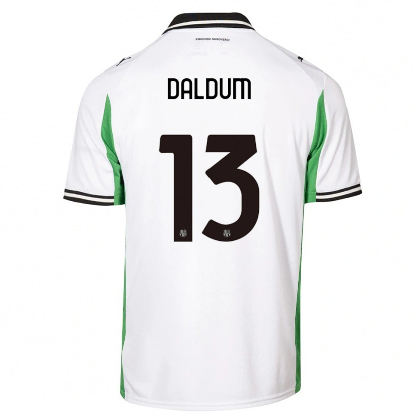 Danxen Kinderen Sonosi Daldum #13 Wit Groen Zwart Uitshirt Uittenue 2025/26 T-Shirt