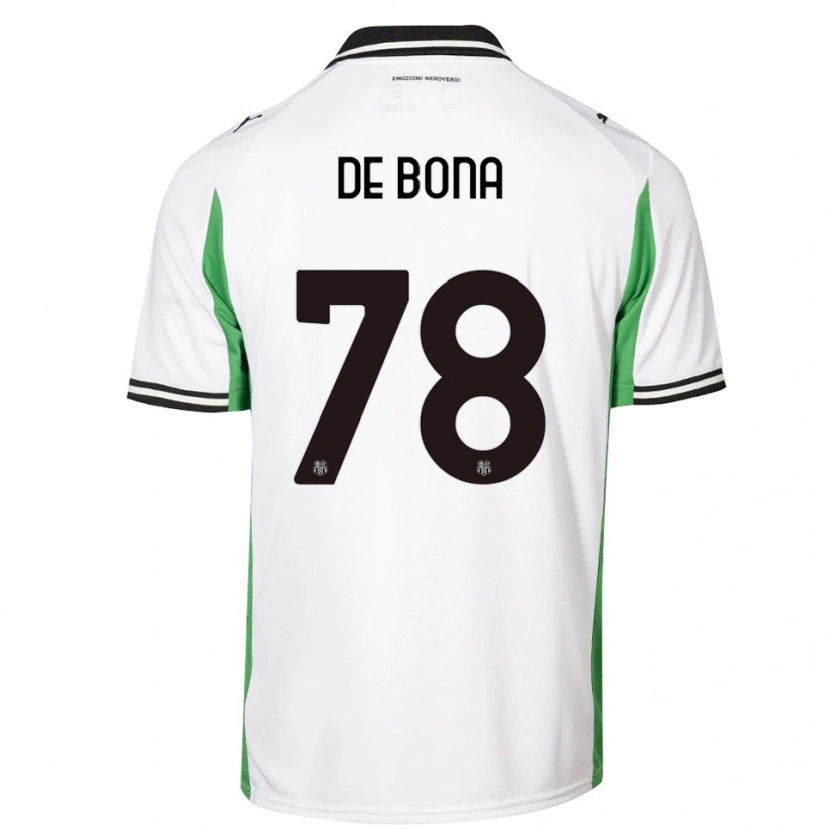 Danxen Kinderen Francesca De Bona #78 Wit Groen Zwart Uitshirt Uittenue 2025/26 T-Shirt