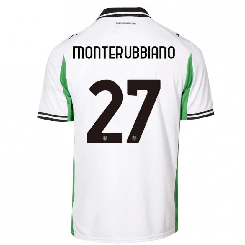 Danxen Kinderen Valeria Monterubbiano #27 Wit Groen Zwart Uitshirt Uittenue 2025/26 T-Shirt