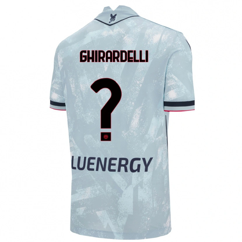 Danxen Kinderen Davide Ghirardelli #0 Lichtblauw Zwart Uitshirt Uittenue 2025/26 T-Shirt
