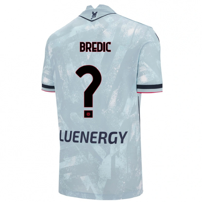 Danxen Kinderen Shayron Bredic #0 Lichtblauw Zwart Uitshirt Uittenue 2025/26 T-Shirt