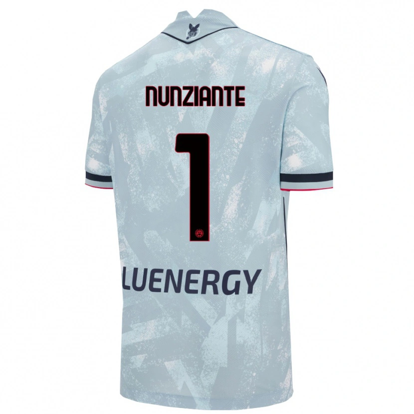 Danxen Kinderen Alessandro Nunziante #1 Lichtblauw Zwart Uitshirt Uittenue 2025/26 T-Shirt