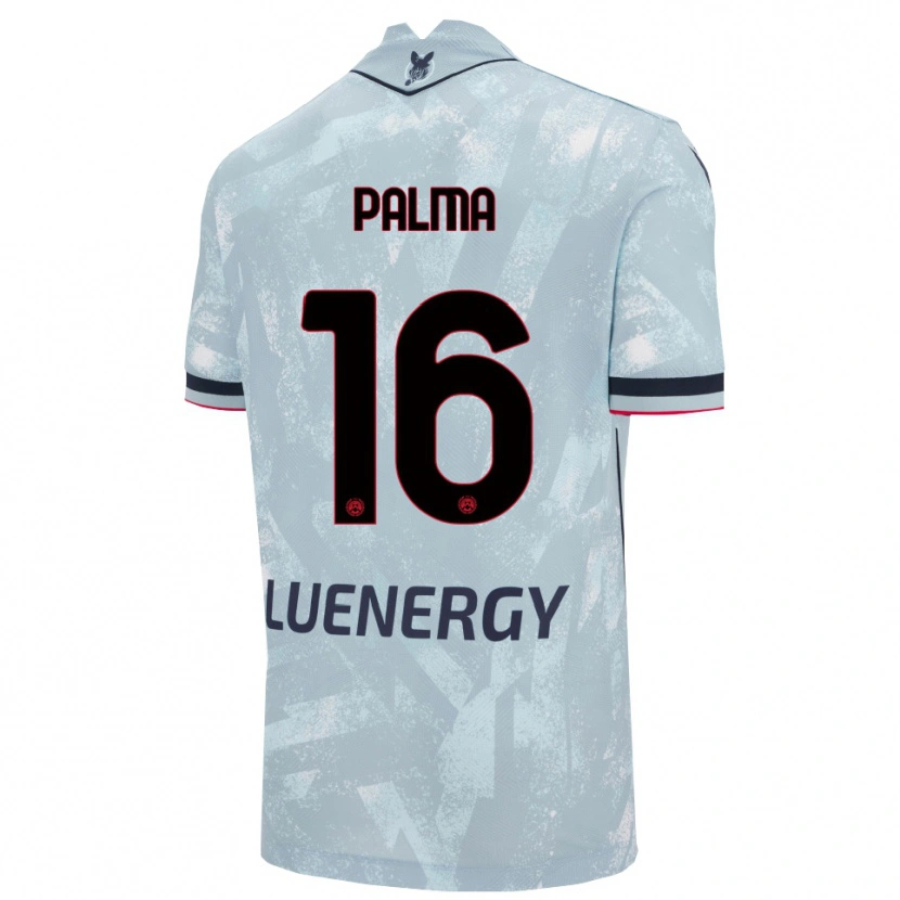 Danxen Kinderen Matteo Palma #16 Lichtblauw Zwart Uitshirt Uittenue 2025/26 T-Shirt