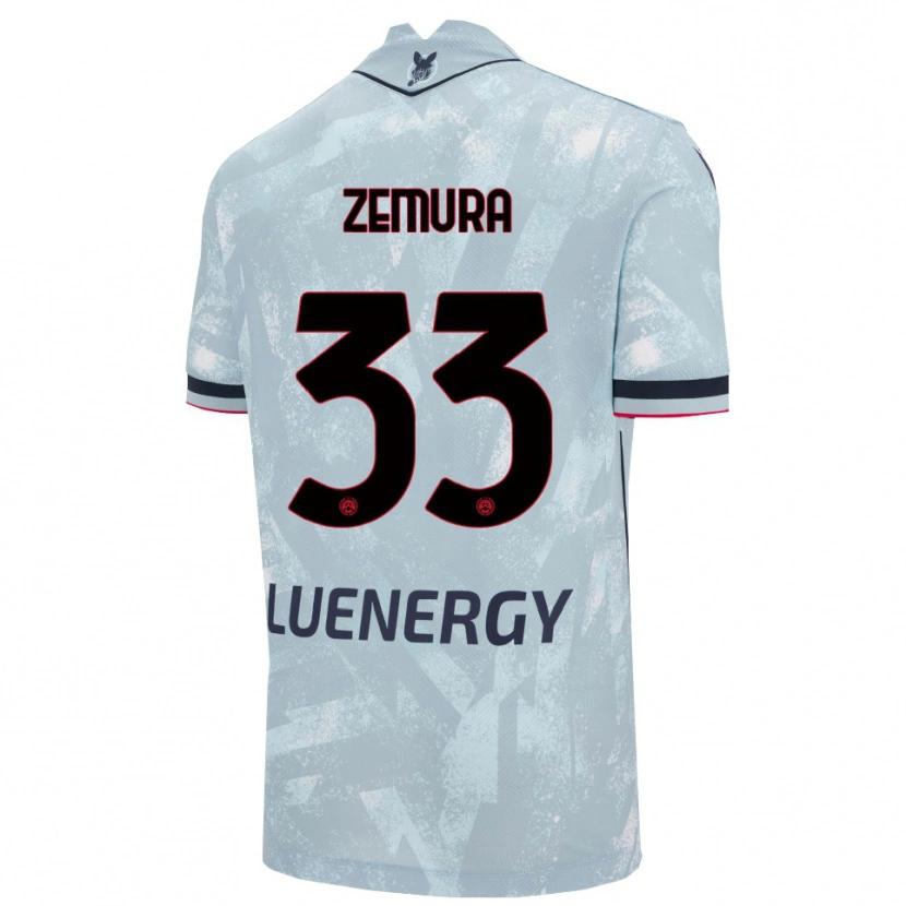 Danxen Kinderen Jordan Zemura #33 Lichtblauw Zwart Uitshirt Uittenue 2025/26 T-Shirt