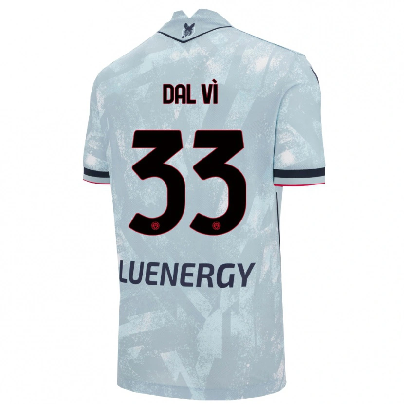 Danxen Kinderen Matteo Dal Vì #33 Lichtblauw Zwart Uitshirt Uittenue 2025/26 T-Shirt