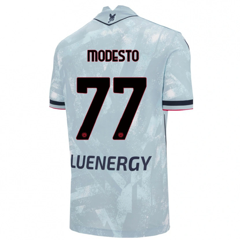 Danxen Kinderen Rui Modesto #77 Lichtblauw Zwart Uitshirt Uittenue 2025/26 T-Shirt