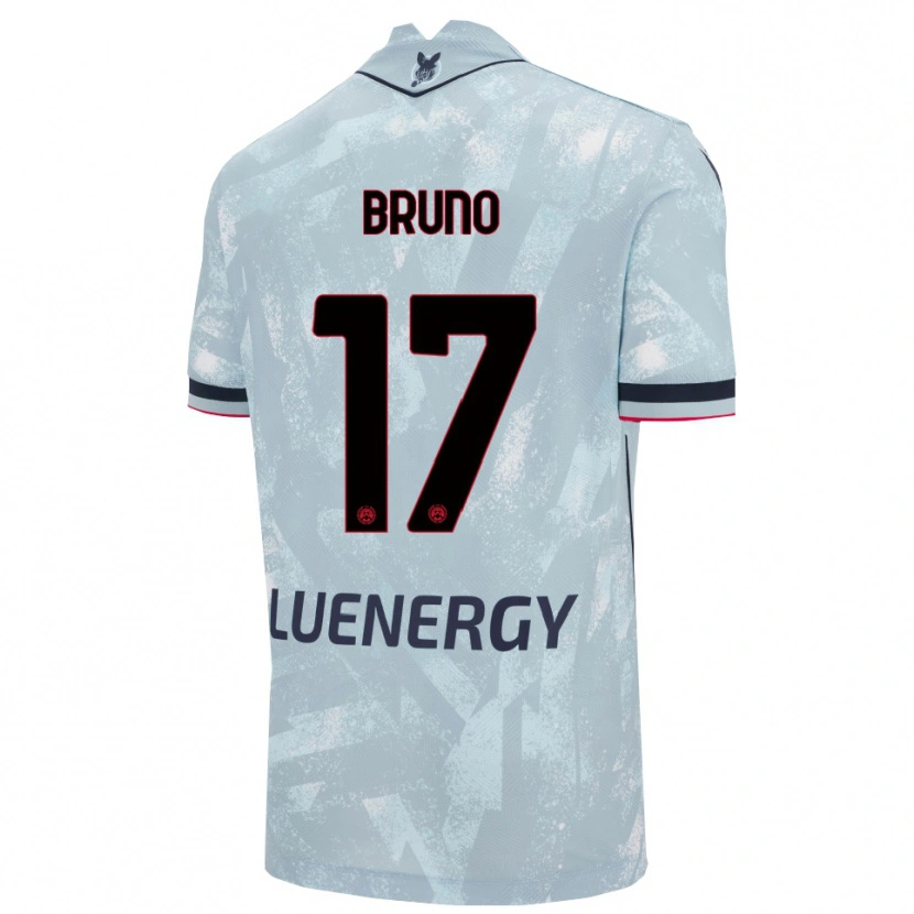Danxen Kinderen Elias Bruno #17 Lichtblauw Zwart Uitshirt Uittenue 2025/26 T-Shirt