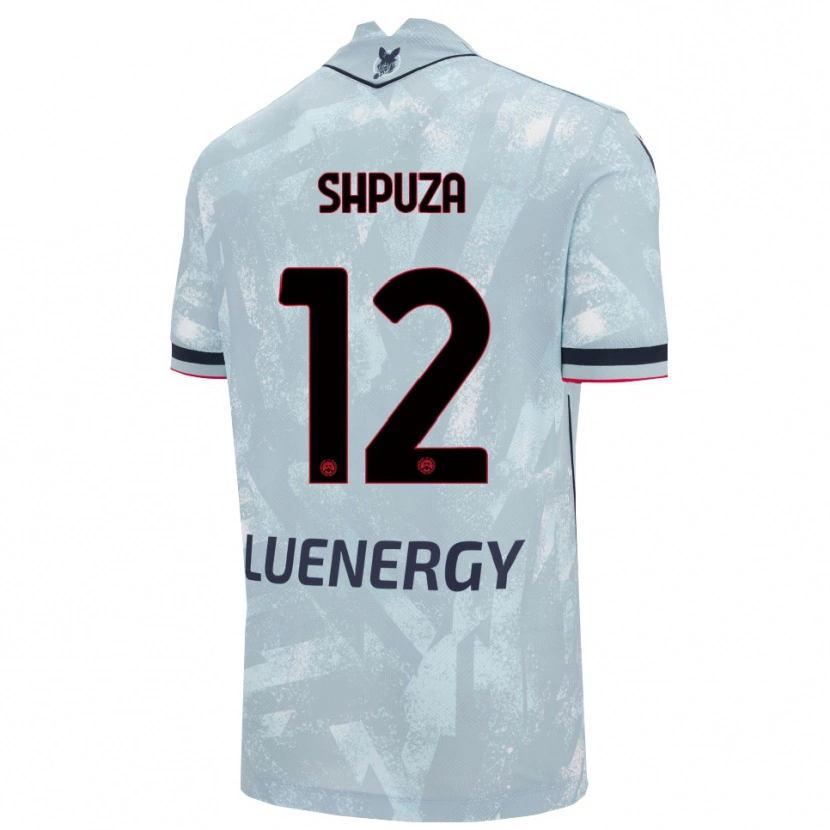 Danxen Kinderen Kleo Shpuza #12 Lichtblauw Zwart Uitshirt Uittenue 2025/26 T-Shirt