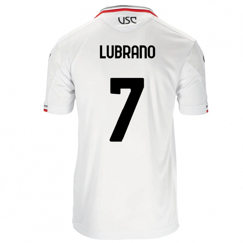 Danxen Kinderen Antonio Lubrano #7 Wit Rood Uitshirt Uittenue 2025/26 T-Shirt