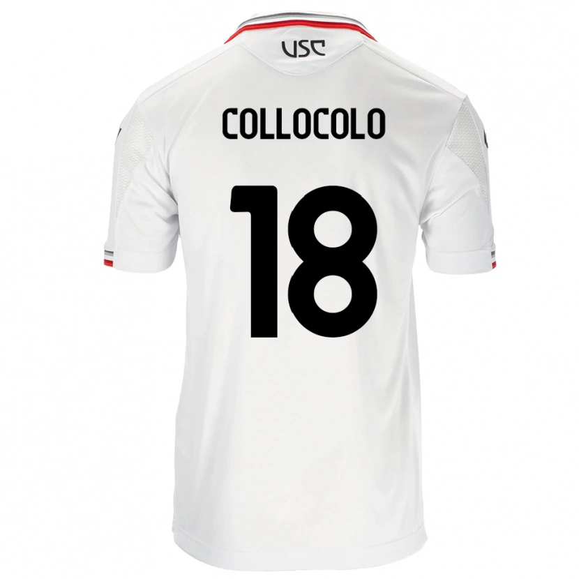 Danxen Kinderen Michele Collocolo #18 Wit Rood Uitshirt Uittenue 2025/26 T-Shirt