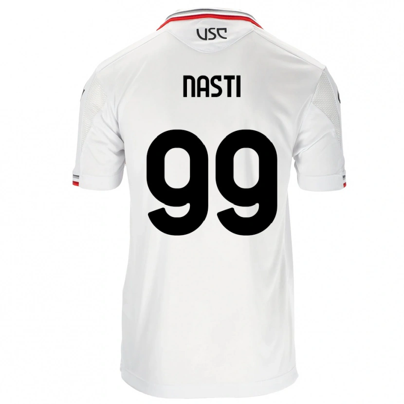 Danxen Kinderen Marco Nasti #99 Wit Rood Uitshirt Uittenue 2025/26 T-Shirt