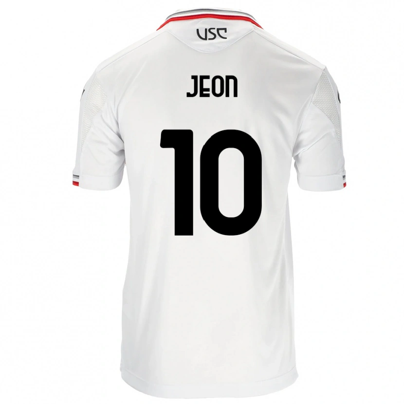 Danxen Kinderen Joseph Jeon #10 Wit Rood Uitshirt Uittenue 2025/26 T-Shirt