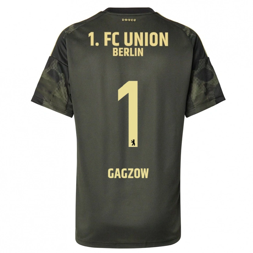 Danxen Kinderen Fritz Gagzow #1 Donkergroen Zwart Uitshirt Uittenue 2025/26 T-Shirt