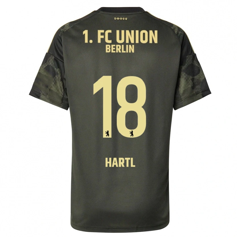 Danxen Kinderen Fynn Hartl #18 Donkergroen Zwart Uitshirt Uittenue 2025/26 T-Shirt