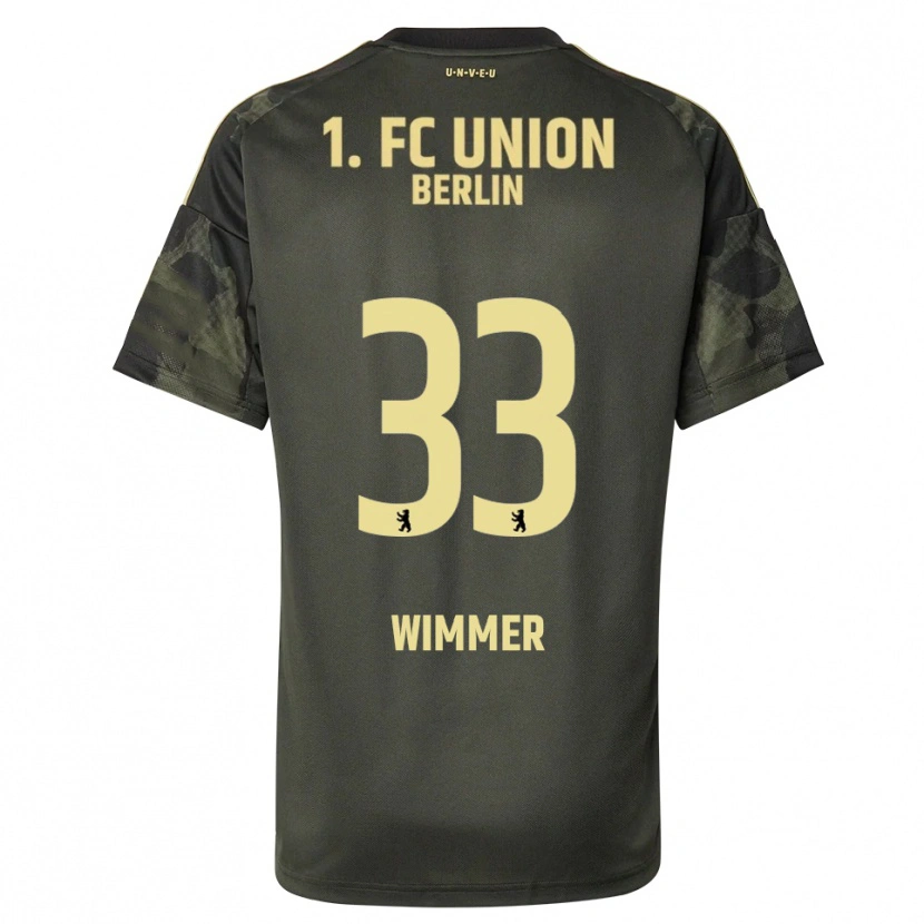 Danxen Kinderen Pauline Wimmer #33 Donkergroen Zwart Uitshirt Uittenue 2025/26 T-Shirt
