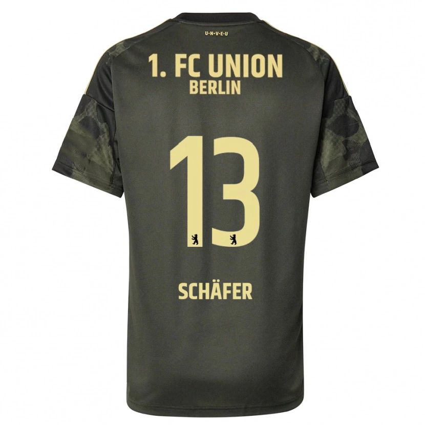 Danxen Kinderen András Schäfer #13 Donkergroen Zwart Uitshirt Uittenue 2025/26 T-Shirt