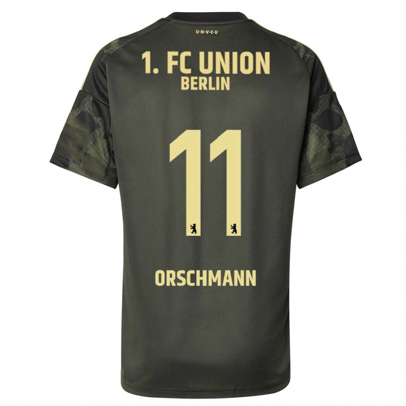 Danxen Kinderen Dina Orschmann #11 Donkergroen Zwart Uitshirt Uittenue 2025/26 T-Shirt
