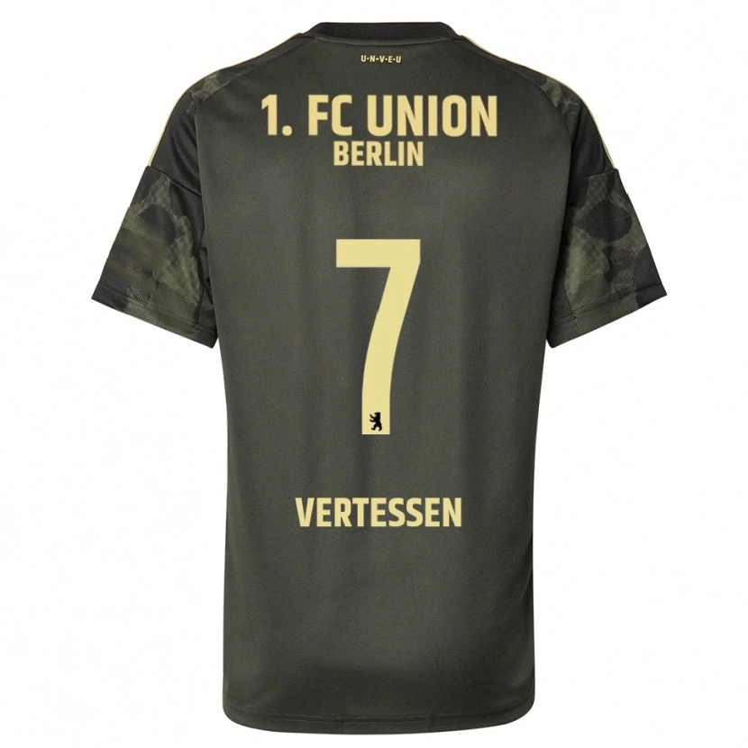 Danxen Kinderen Yorbe Vertessen #7 Donkergroen Zwart Uitshirt Uittenue 2025/26 T-Shirt