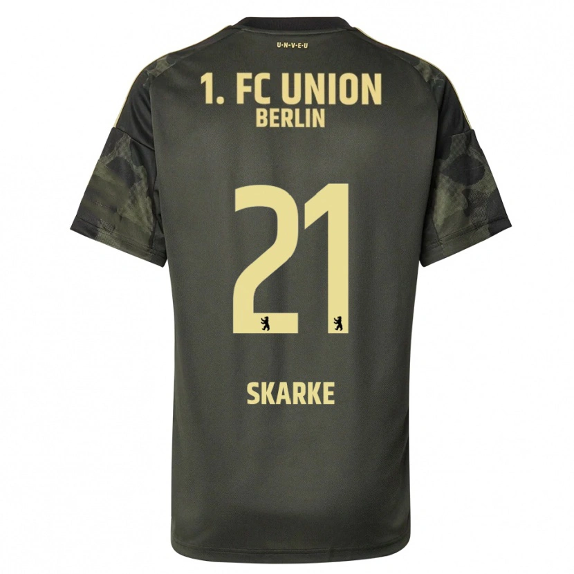 Danxen Kinderen Tim Skarke #21 Donkergroen Zwart Uitshirt Uittenue 2025/26 T-Shirt