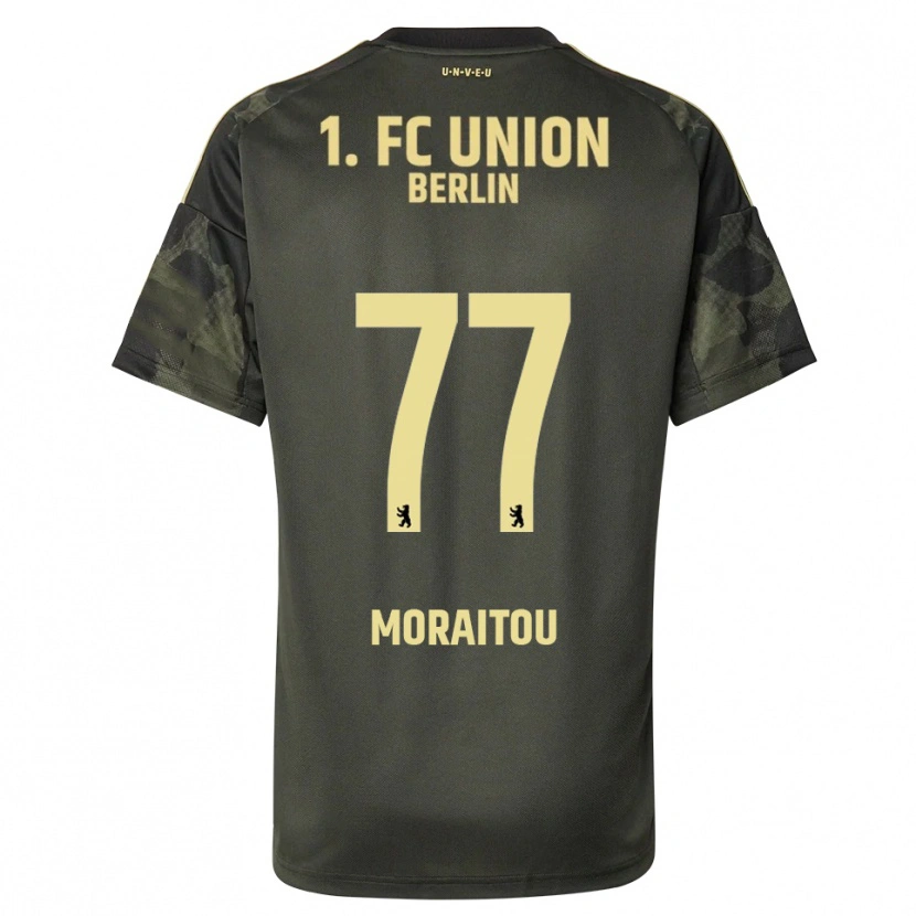 Danxen Kinderen Athanasia Moraitou #77 Donkergroen Zwart Uitshirt Uittenue 2025/26 T-Shirt