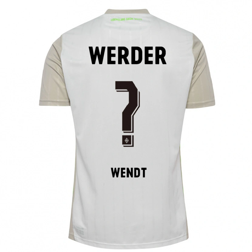 Danxen Kinderen Maximilian Wendt #0 Wit Zwart Uitshirt Uittenue 2025/26 T-Shirt