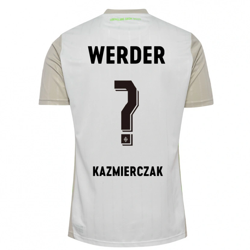 Danxen Kinderen Daniel Kazmierczak #0 Wit Zwart Uitshirt Uittenue 2025/26 T-Shirt