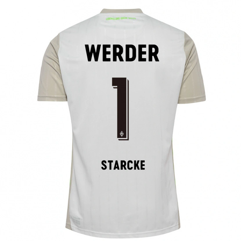 Danxen Kinderen Bennet Starcke #1 Wit Zwart Uitshirt Uittenue 2025/26 T-Shirt