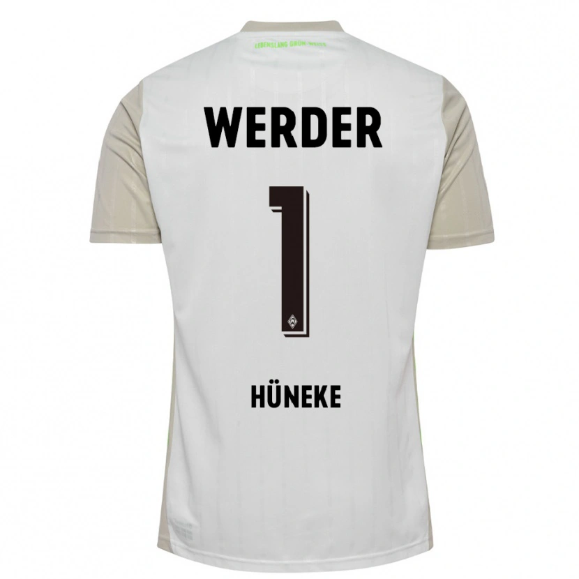 Danxen Kinderen Win Hüneke #1 Wit Zwart Uitshirt Uittenue 2025/26 T-Shirt
