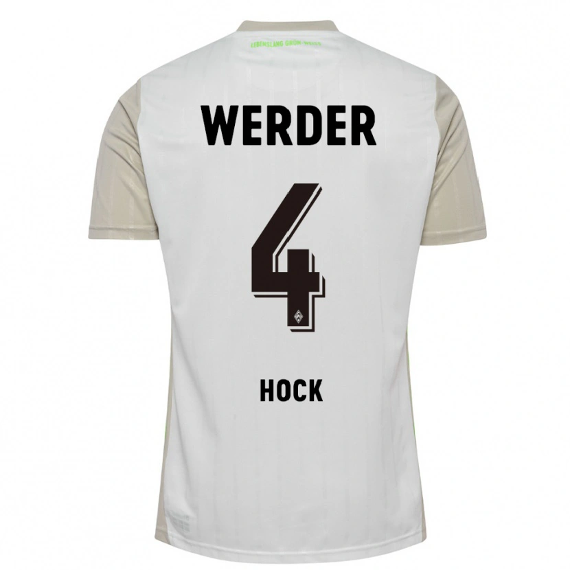 Danxen Kinderen Alexander Höck #4 Wit Zwart Uitshirt Uittenue 2025/26 T-Shirt