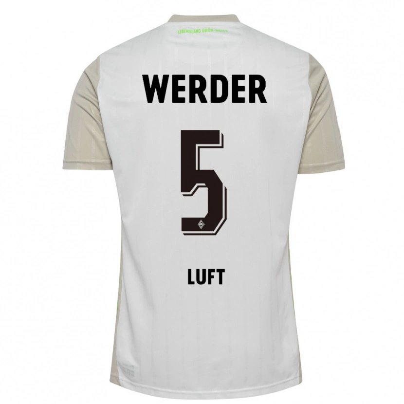 Danxen Kinderen Julian Luft #5 Wit Zwart Uitshirt Uittenue 2025/26 T-Shirt