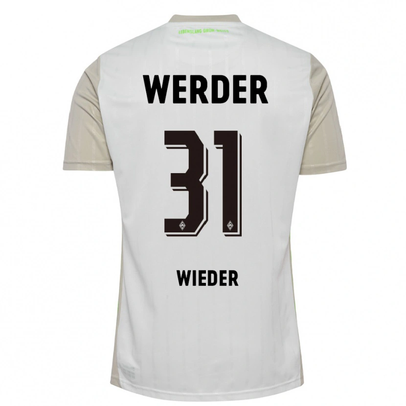 Danxen Kinderen Verena Wieder #31 Wit Zwart Uitshirt Uittenue 2025/26 T-Shirt
