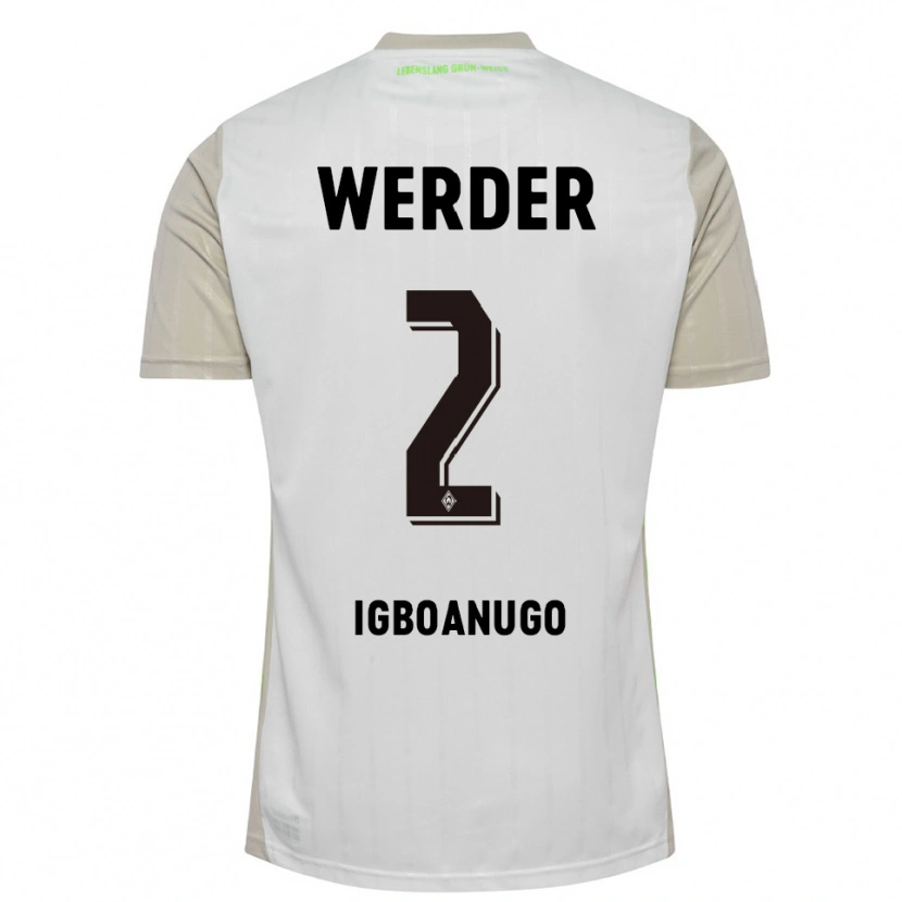 Danxen Kinderen David Igboanugo #2 Wit Zwart Uitshirt Uittenue 2025/26 T-Shirt
