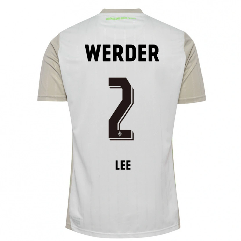 Danxen Kinderen Gun-Woo Lee #2 Wit Zwart Uitshirt Uittenue 2025/26 T-Shirt