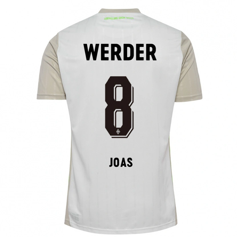 Danxen Kinderen Julius Joas #8 Wit Zwart Uitshirt Uittenue 2025/26 T-Shirt