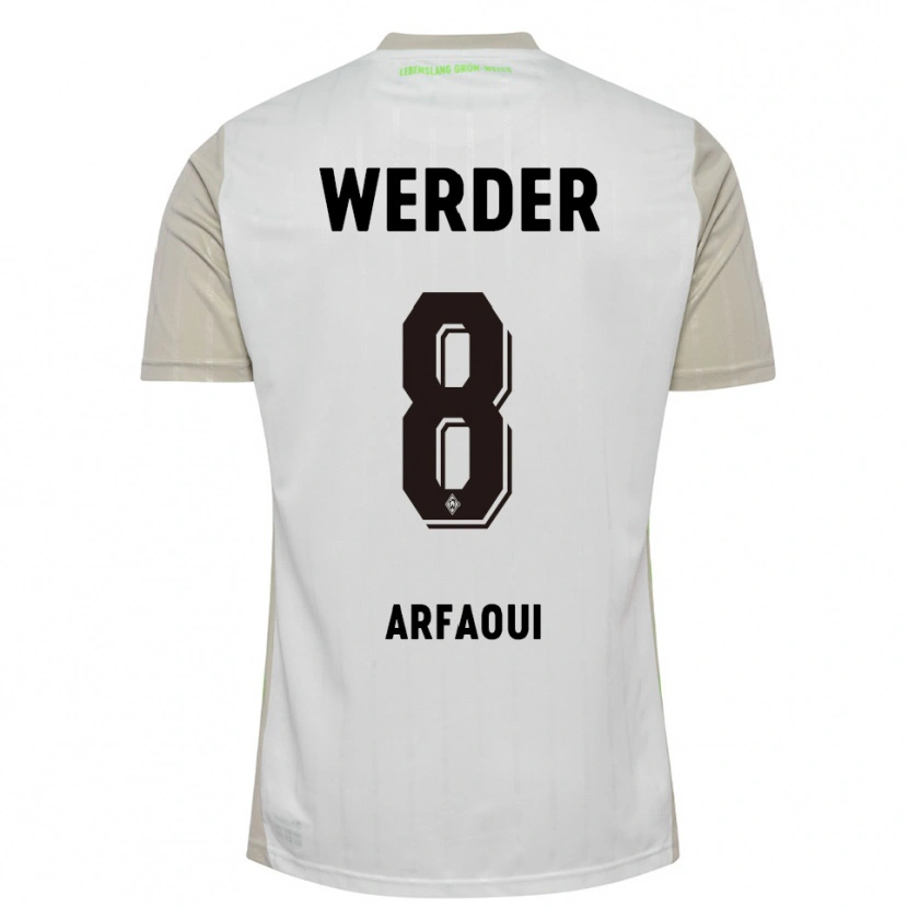 Danxen Kinderen Amira Arfaoui #8 Wit Zwart Uitshirt Uittenue 2025/26 T-Shirt