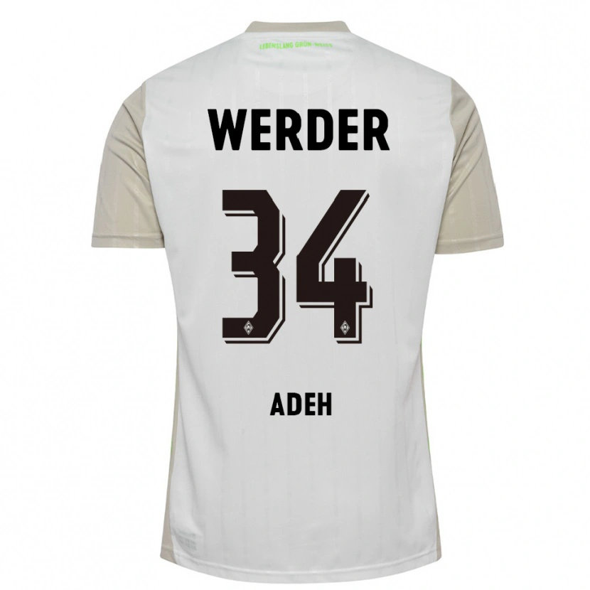 Danxen Kinderen Wesley Adeh #34 Wit Zwart Uitshirt Uittenue 2025/26 T-Shirt