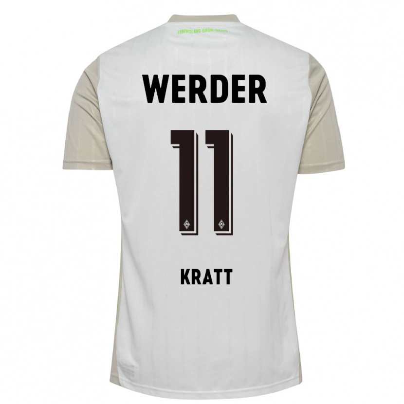 Danxen Kinderen Ronan Kratt #11 Wit Zwart Uitshirt Uittenue 2025/26 T-Shirt