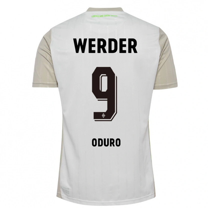 Danxen Kinderen Ricardo Oduro #9 Wit Zwart Uitshirt Uittenue 2025/26 T-Shirt